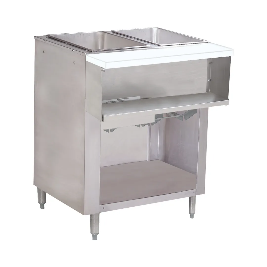 Advance Tabco WB-2G-NAT-BS 31" Natural Gas Hot Food Table, (2) Open Wells
