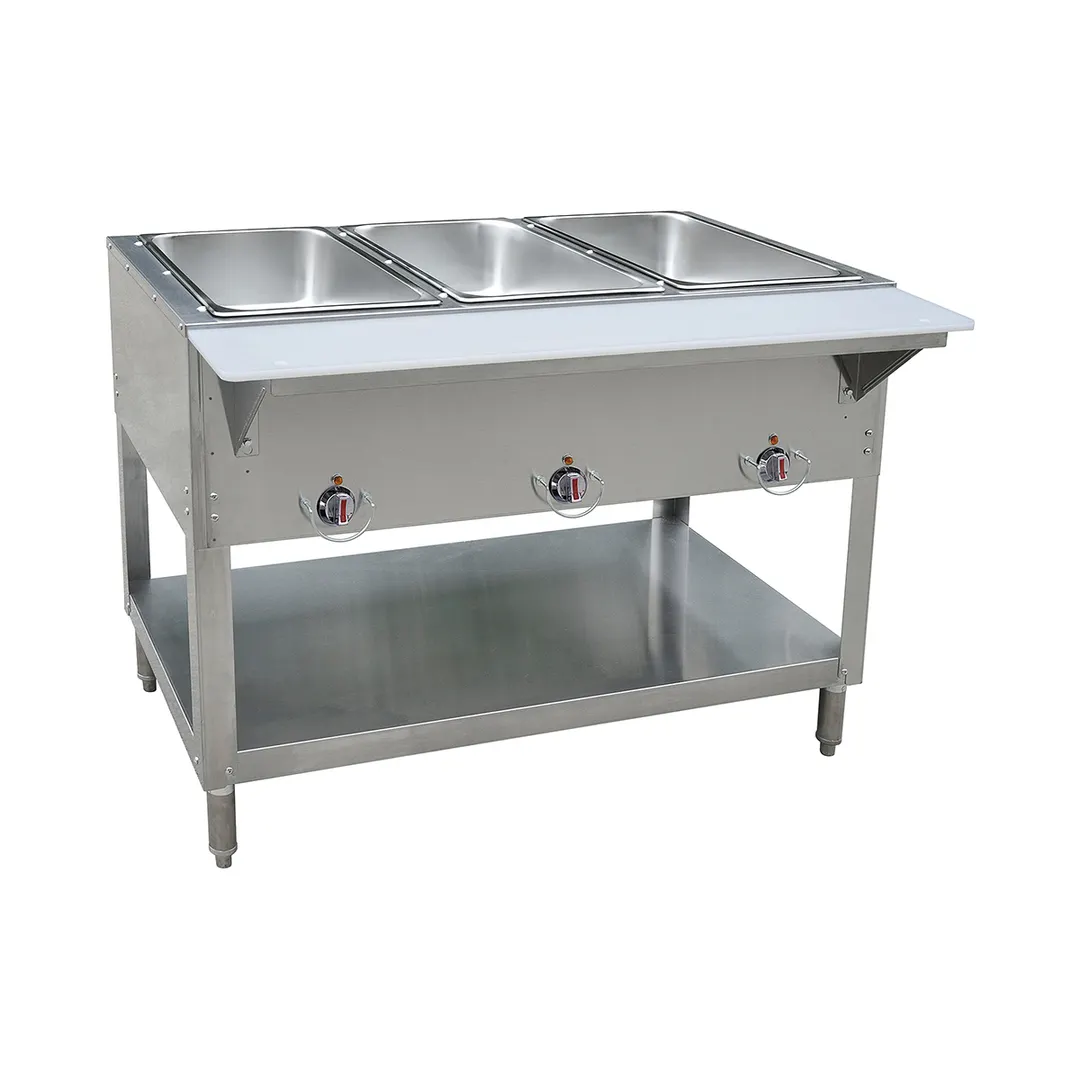 BK Resources STE-NG-3 Natural Gas Hot Food Table, (3) Wells
