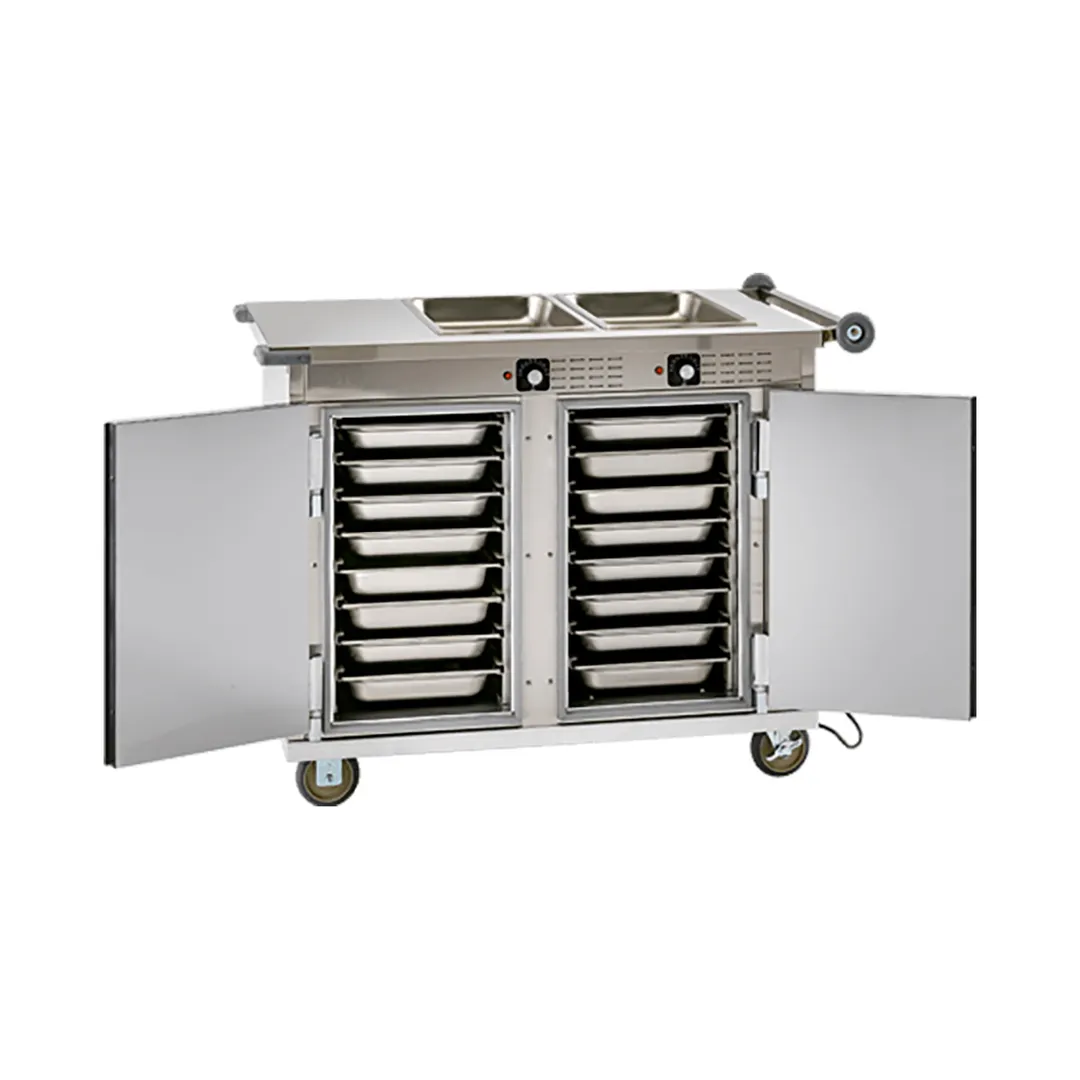 Cres Cor H339264AC Insulated Mobile Serving Cart, (2) Open Wells