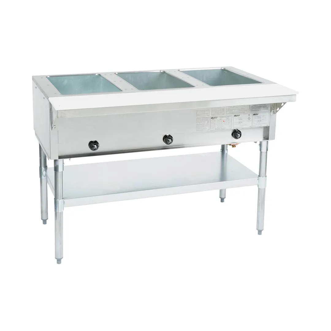 Eagle Group HT3-NG 48" Gas Hot Food Serving Counter, (3) Pan Capacity