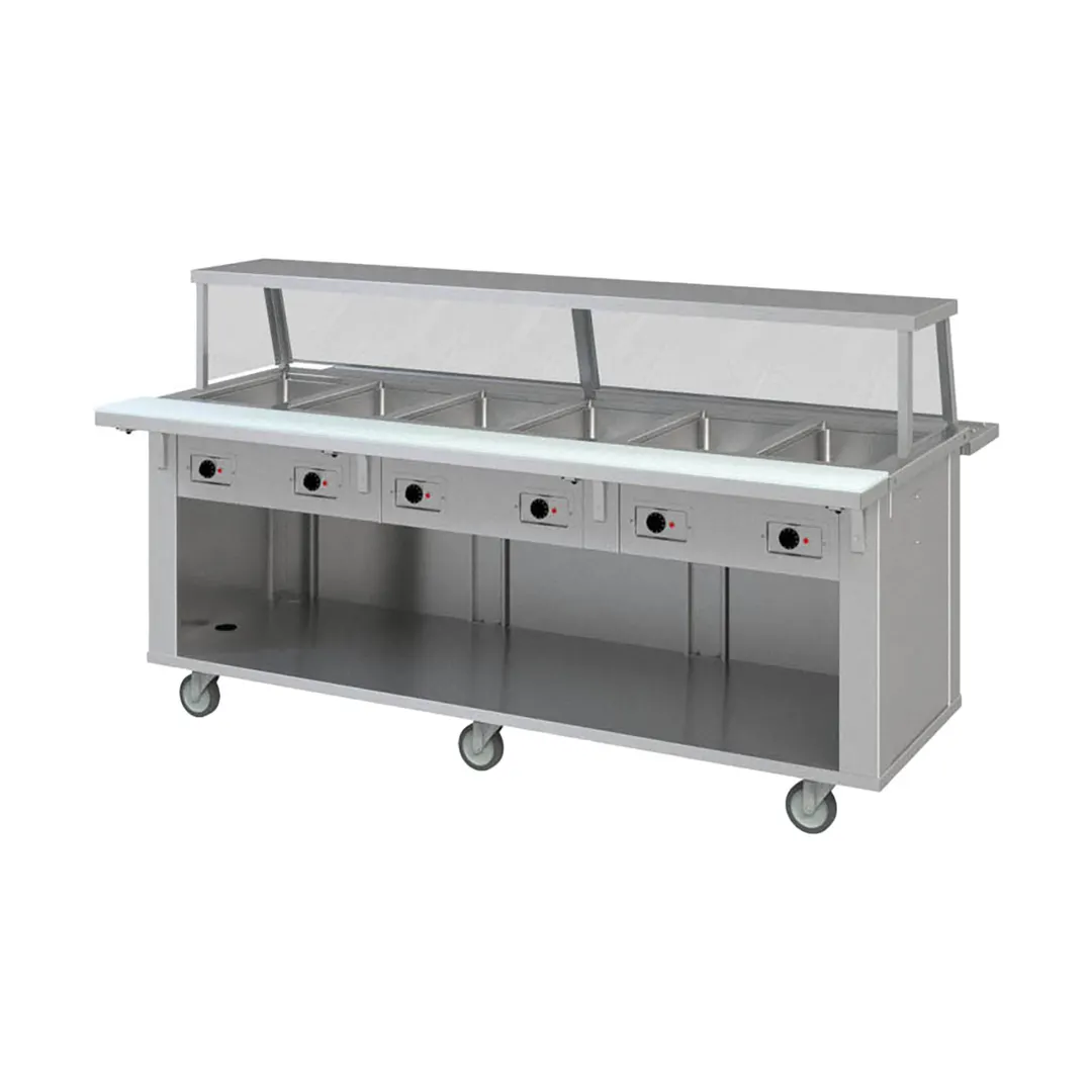 Piper Products 6-HF 88" Elite 500 Hot Food Unit, (6) Sealed Wells