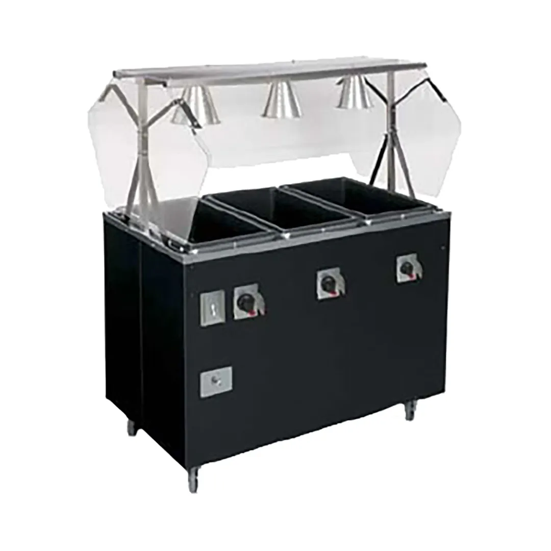 Vollrath 3893746 46" 2-Series Affordable Portable™ (3) Open Well Hot Food Station