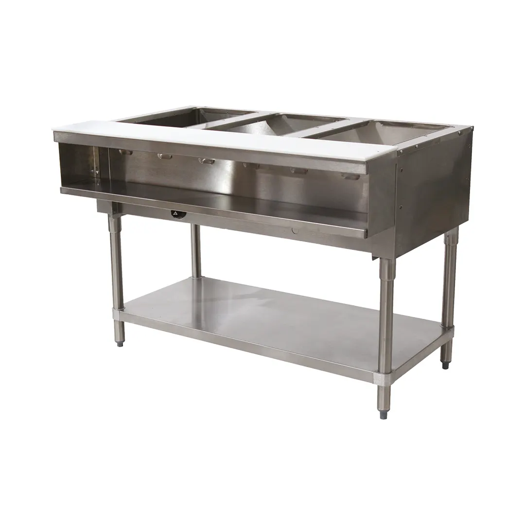 Advance Tabco WB-3G-NAT 47" Natural Gas Hot Food Table, (3) Open Wells
