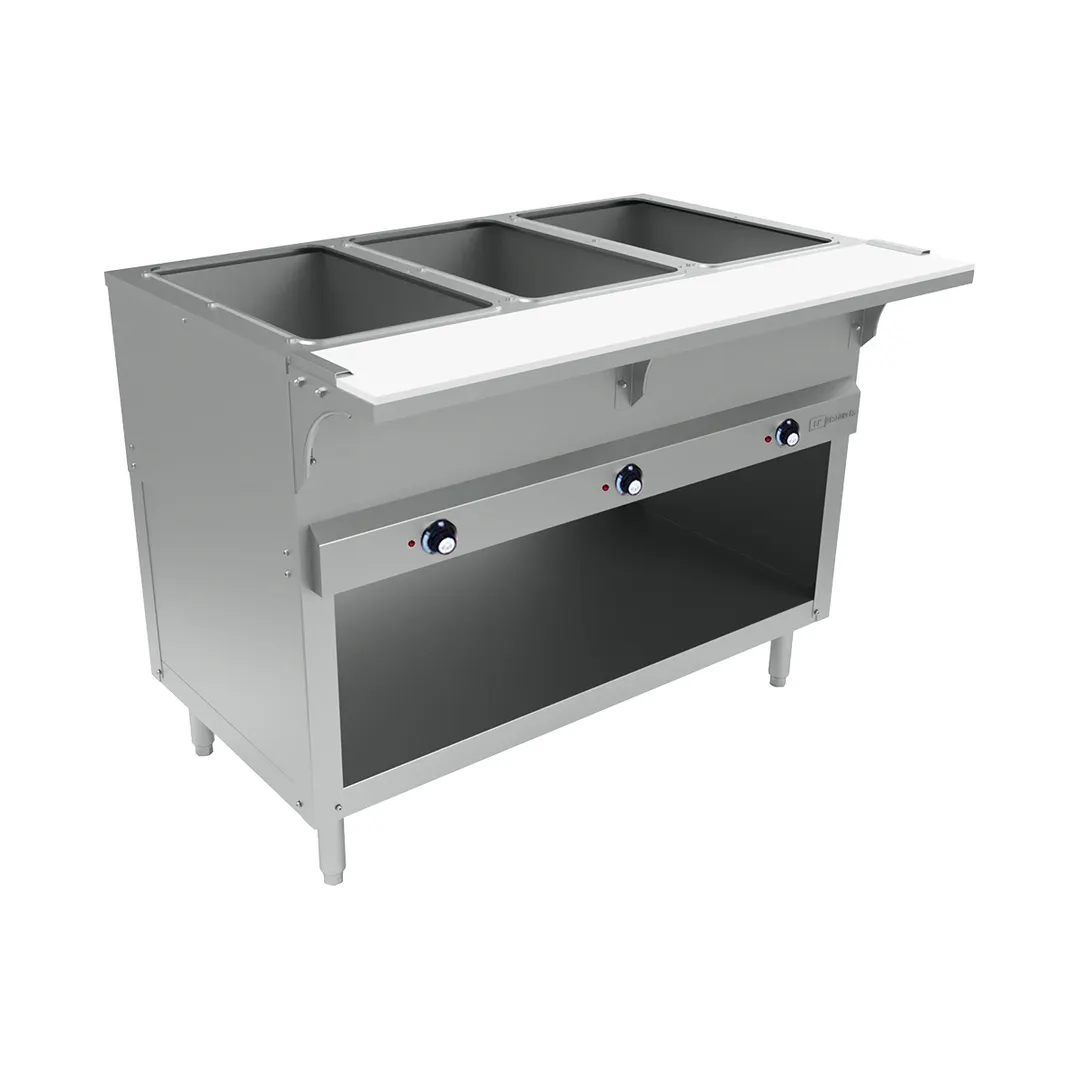 BK Resources STE-3-120-EN 40" Electric Steam Table, (3) Open Pan Wells