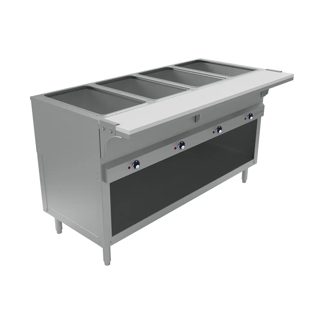 BK Resources STE-4-120-EN 58" Electric Steam Table, (4) Open Pan Wells