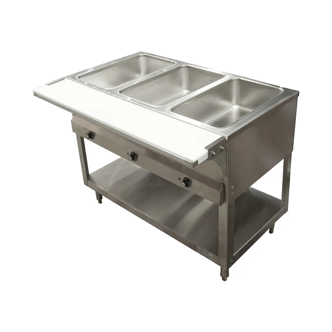 BK Resources STESW-3-240 44" Electric Steam Table, (3) Pan Sealed Wells