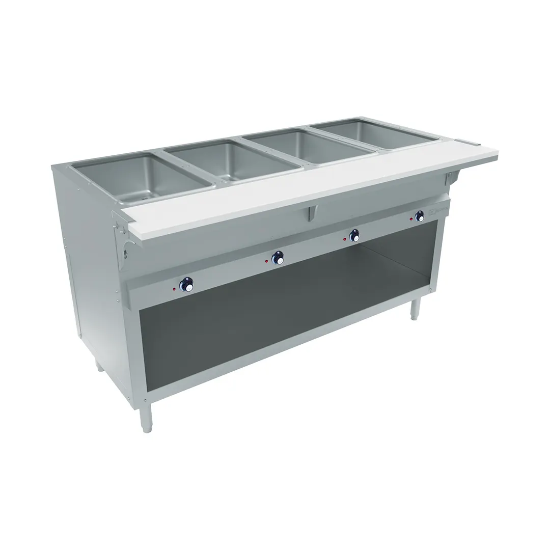 BK Resources STESW-4-240-EN 58" Electric Steam Table, (4) Pan Sealed Wells