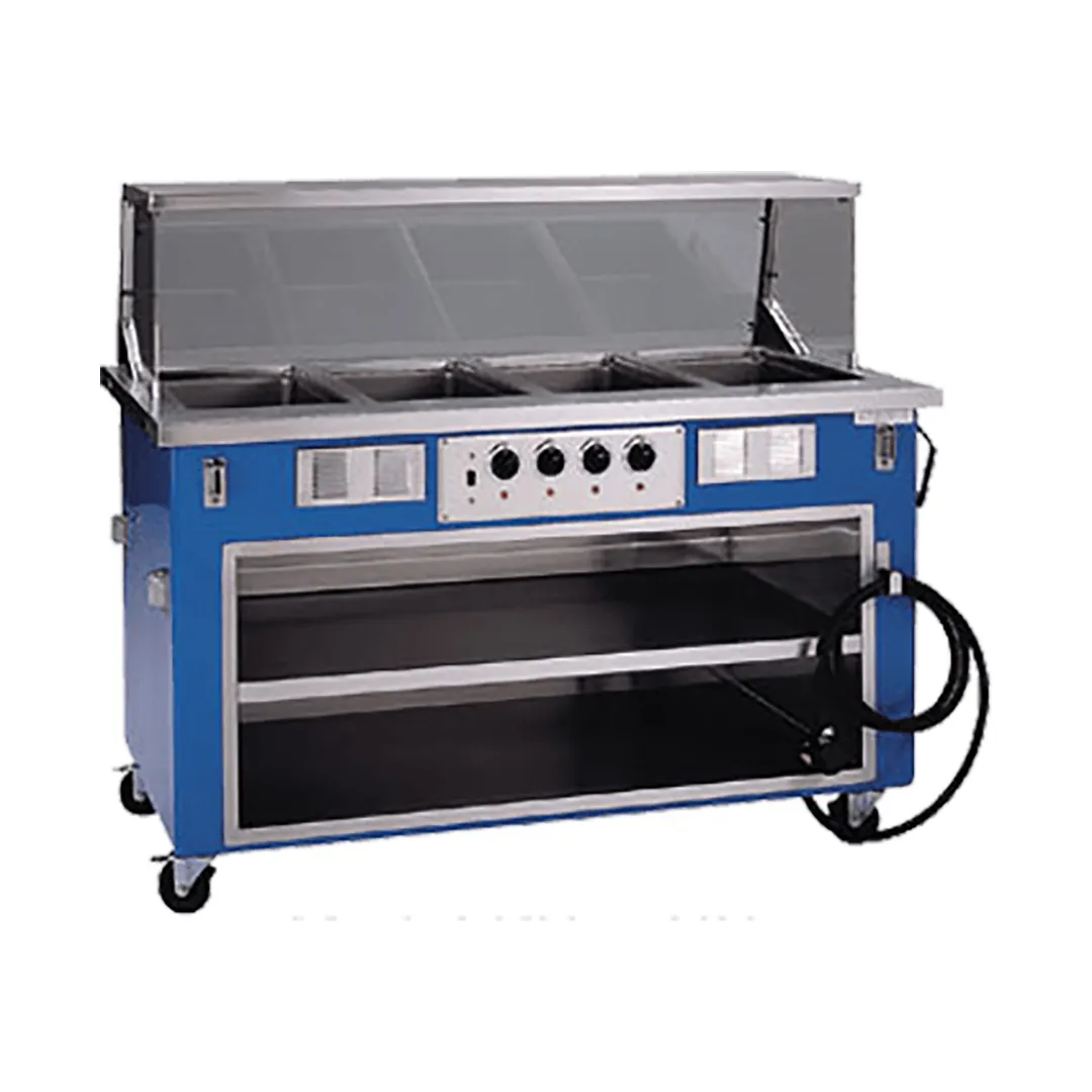 Delfield KH-6-NU 96" Shelleyglas® Hot Food Serving Counter, (6) Wells without Understorage