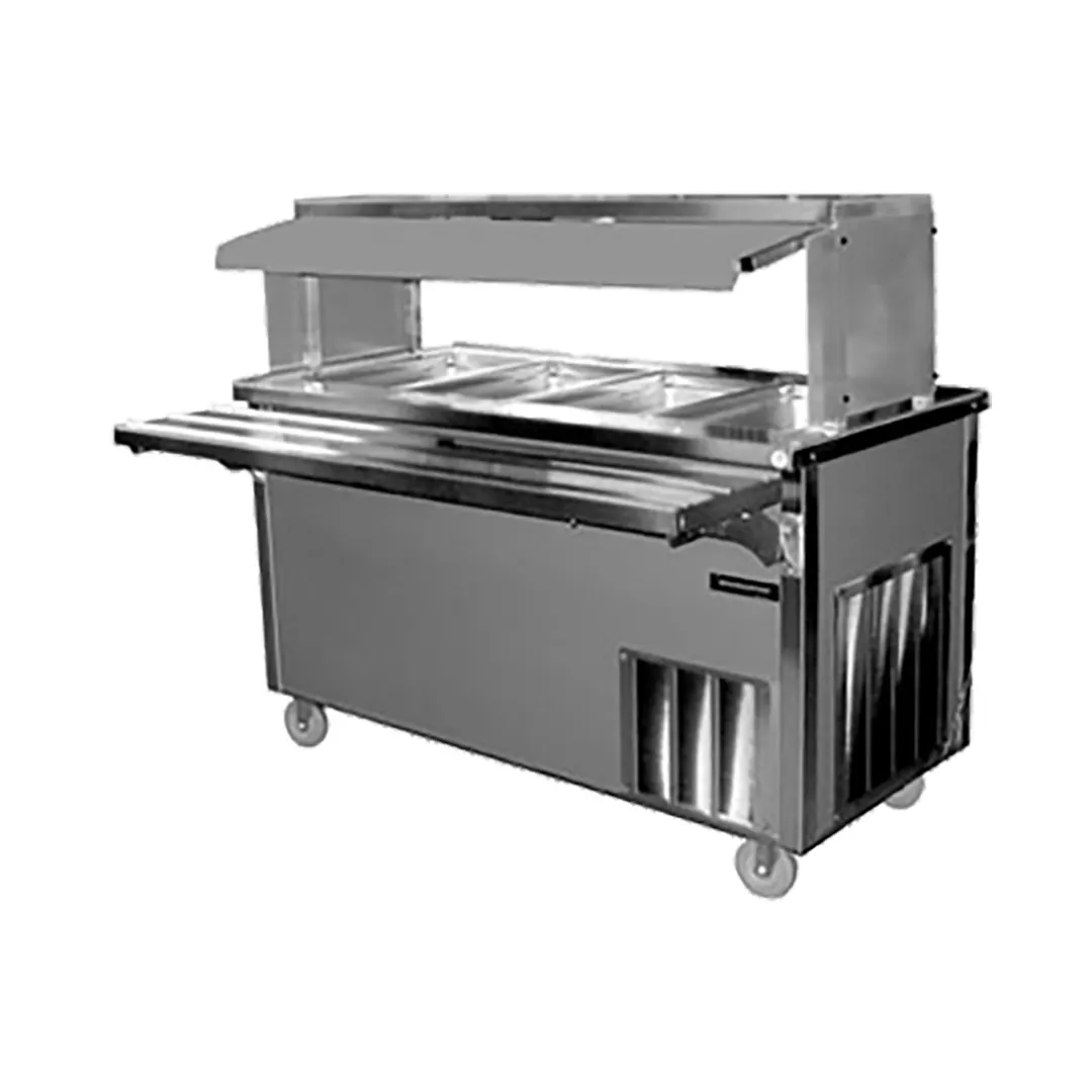 Delfield SH-4 60" Shelleyglas® Hot Food Serving Counter, (4) Wells with Understorage