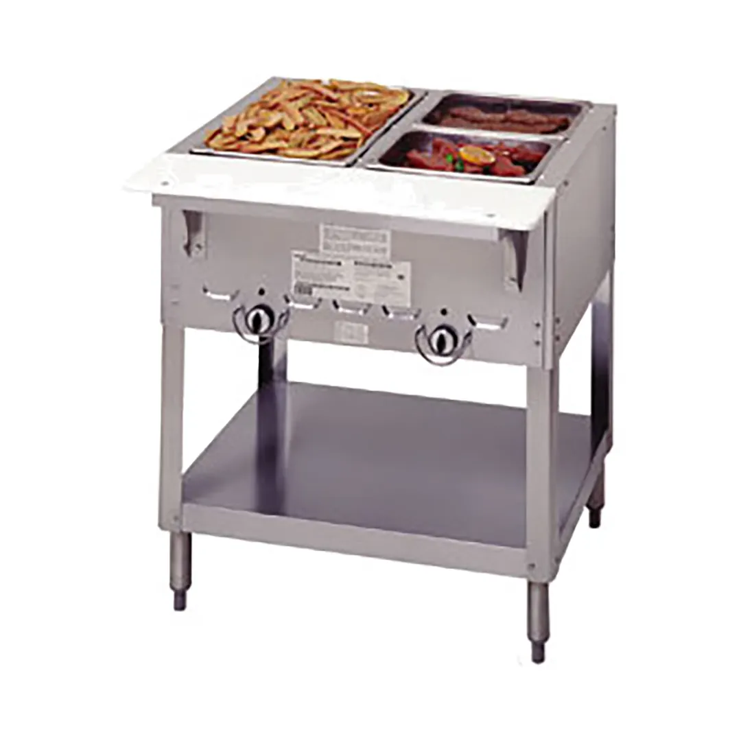 Duke 302 Aerohot Steamtable Hot Food Unit, Gas, 30-3/8"W X 22-7/16"D X 34"H, Gas
