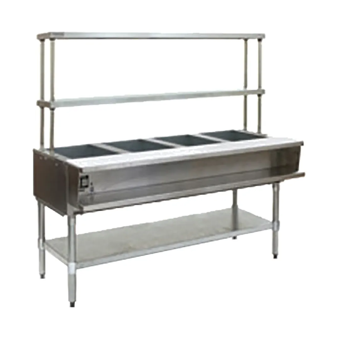 Eagle Group AWT4-NG-FM-X 63" Gas Hot Food Serving Counter, (4) Pan Capacity