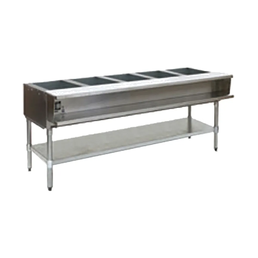 Eagle Group AWT5-NG-1X 79" Gas Hot Food Serving Counter, (5) Pan Capacity