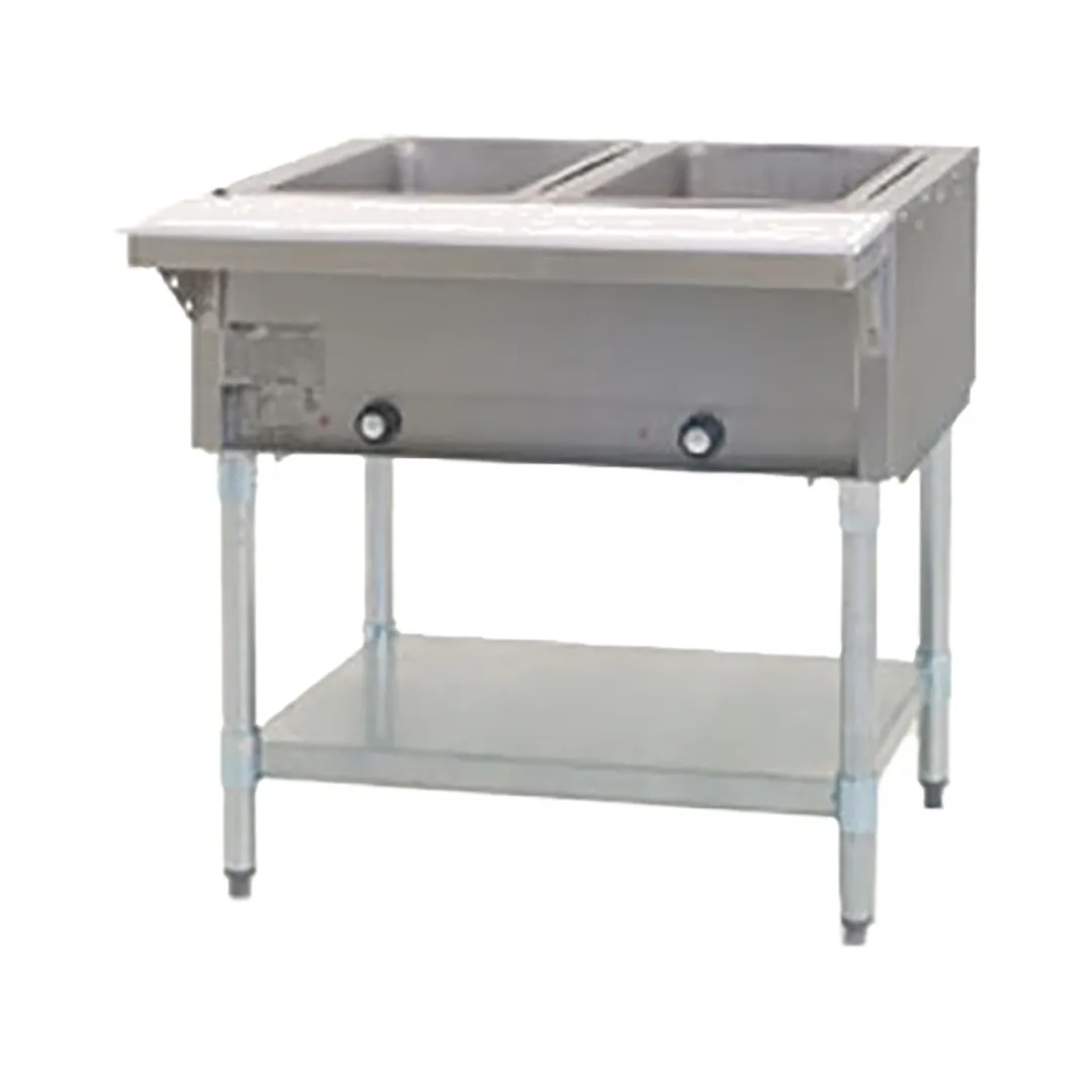 Eagle Group HT2-NG-3VP Gas Hot Food Serving Counter, (2) Pan Capacity