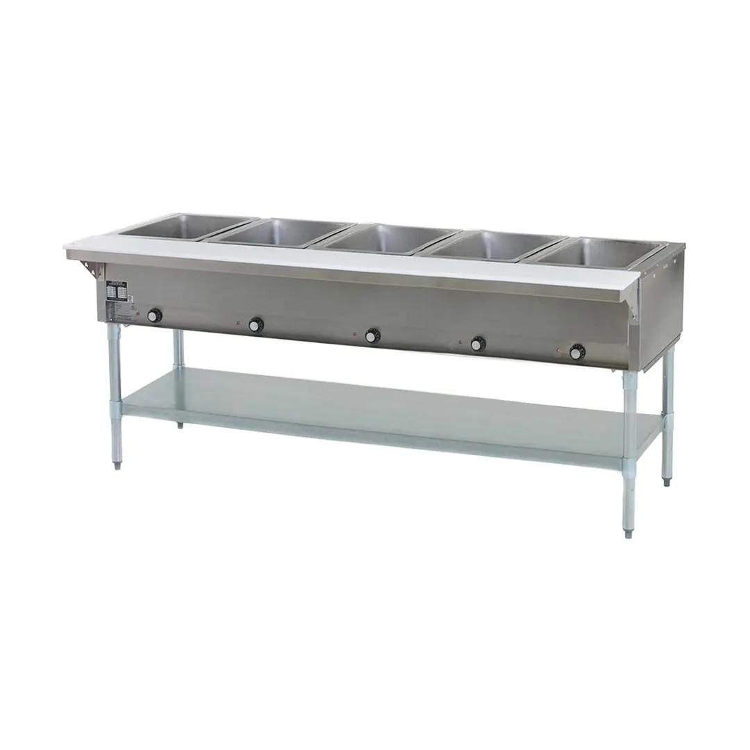 Eagle Group HT5-NG 79" Gas Hot Food Serving Counter, (5) Pan Capacity