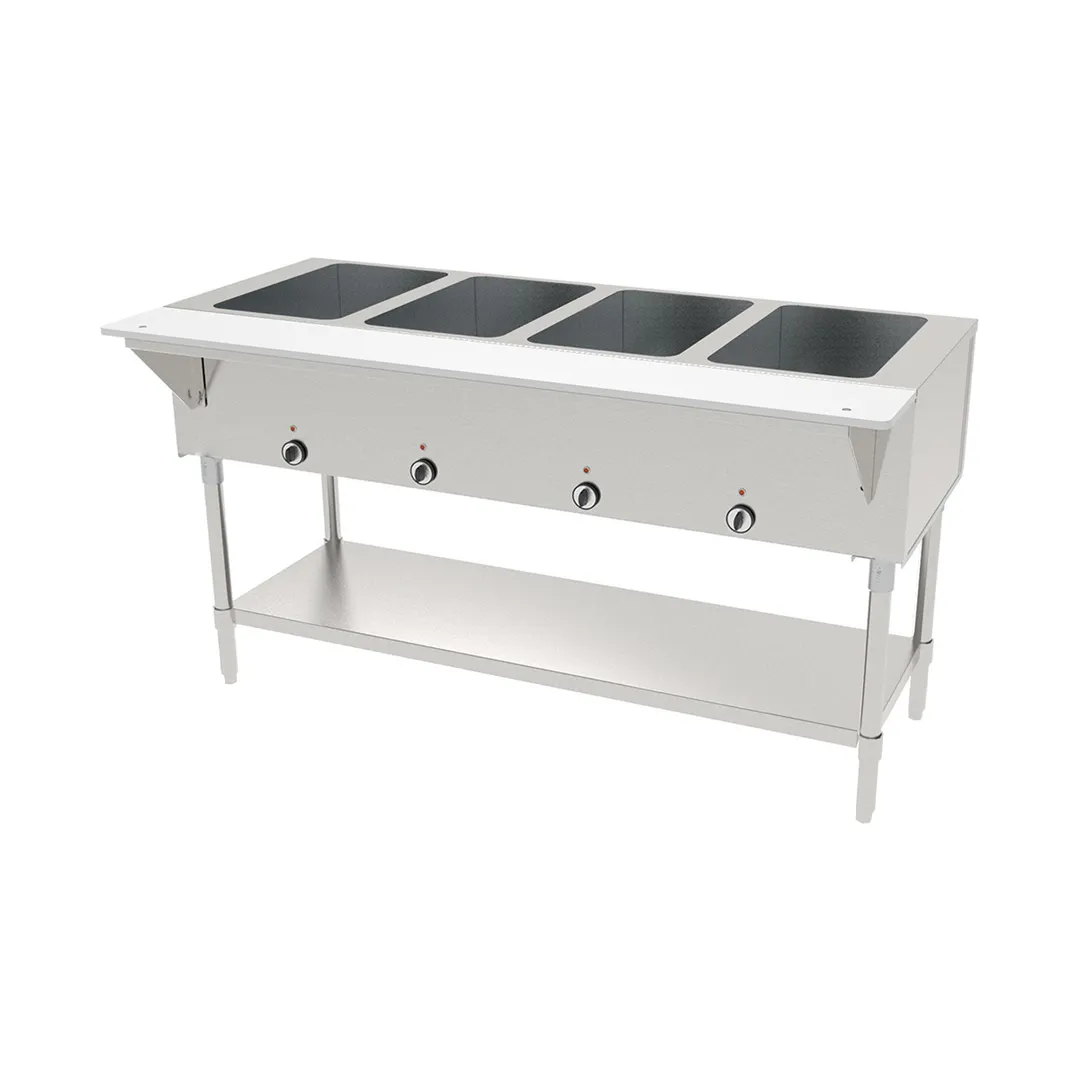 GSW USA ST-4WSE-240 Stainless Steel Electric Sealed Well Hot Food Table (4 Wells)