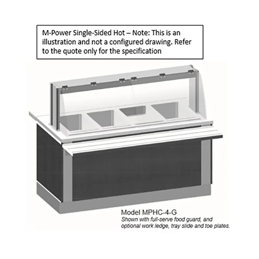 Multiteria MPHC-2-G 48" M-Power Hot Food Serving­ Counter, (2) Wells