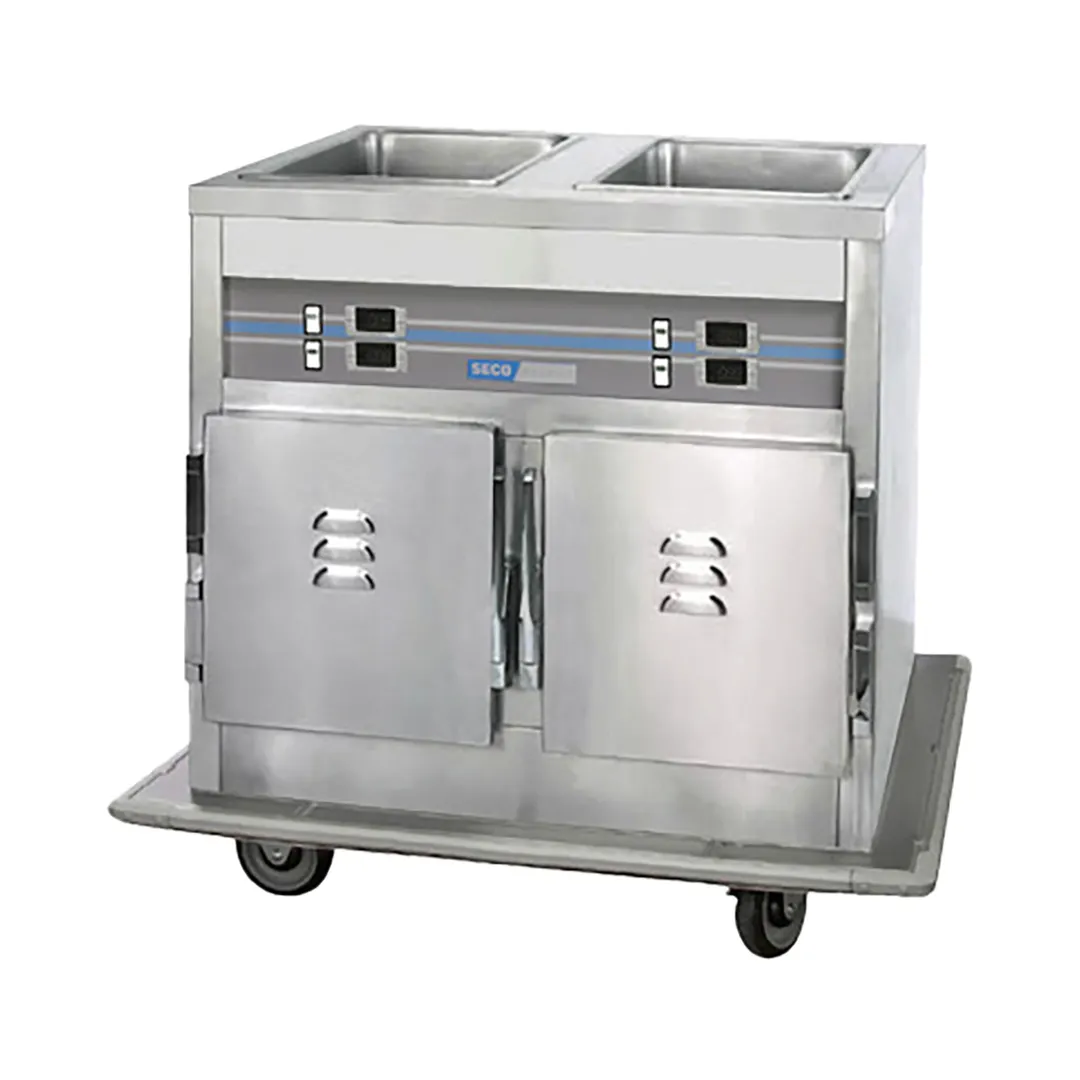 SecoSelect CW4 70" Hot Food Serving Cart, (4) Top Heated Serving Wells