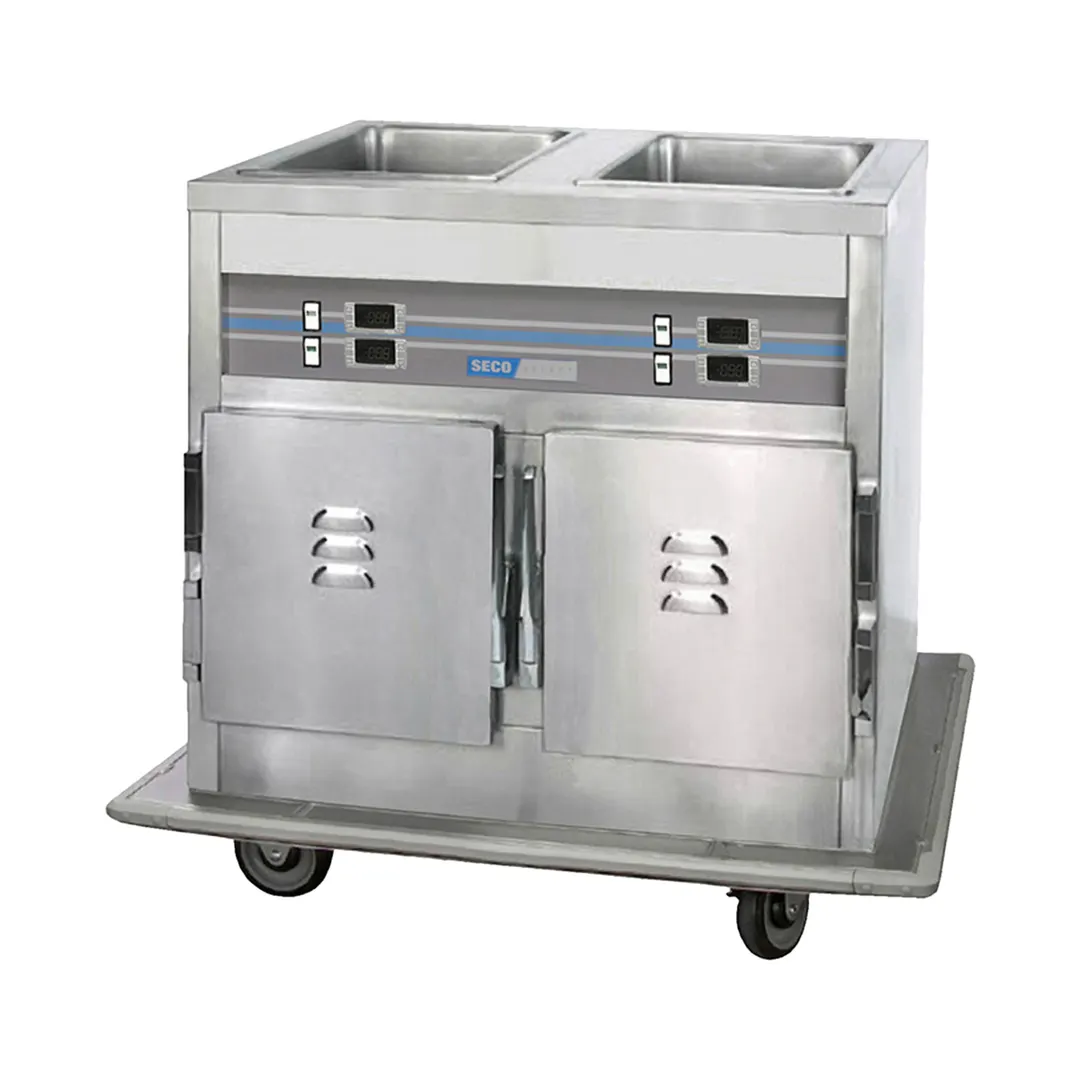 SecoSelect CW5 88" Hot Food Serving Cart,  (5) Top Heated Serving Wells