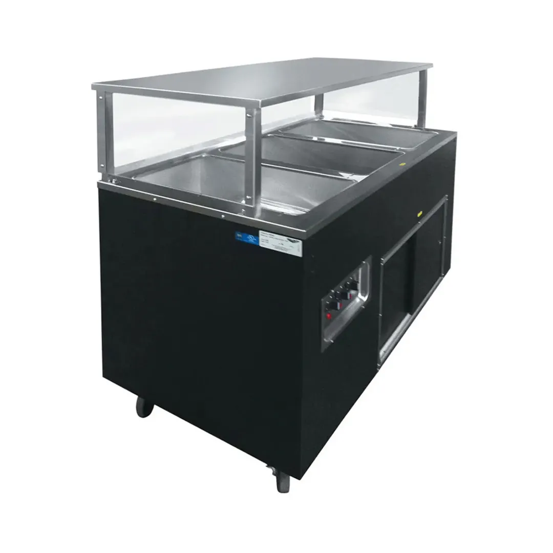 Vollrath 39727 46" 2-Series Affordable Portable™ (3) Open Well Hot Food Station