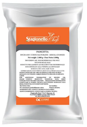 Omcan USA 47001 Curing Salts & Spice Blends for Fermentation Salami Pancetta, 2 kg Bag - 2/Bag