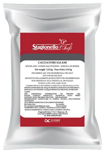Omcan USA 47005 Curing Salts & Spice Blend For Fermentation Salami Cacciatore, 2.01 Kg Bag - 1/Bag