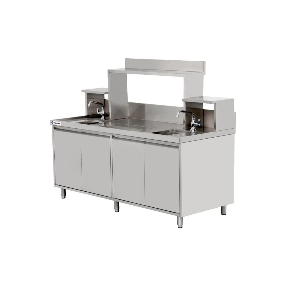 Omcan USA 48405 (48405) Bubble Tea Station, 27"W X 30"D X 34"H, (4) Swing Doors