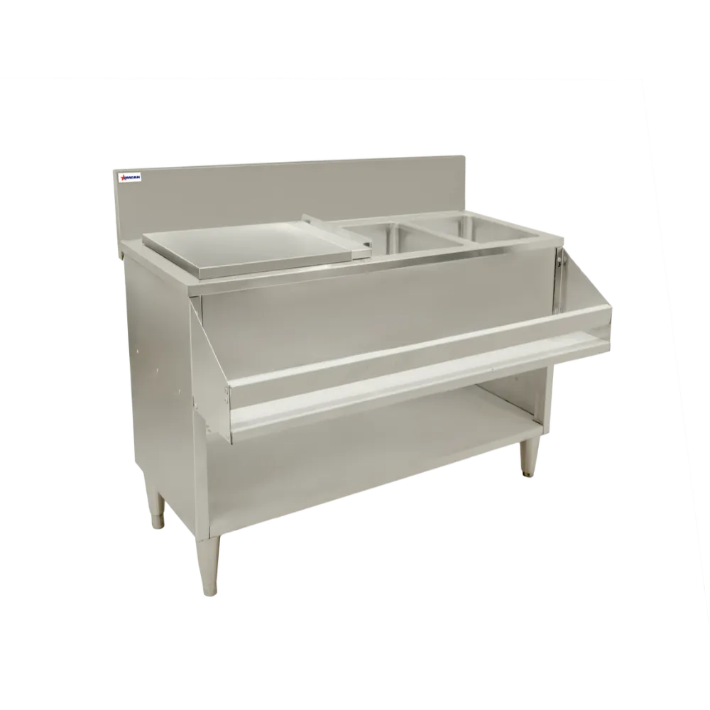 Omcan USA 48619 (48619) Cocktail Mix Unit, with Sink & Cover, 60"W X 24"D