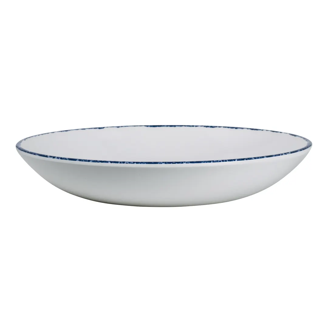 Steelite 7068MM301 Coupe Bowl - 1.125 Qt, 10" x 1.75", Round Blue Dapple Melamine - 1 Dozen