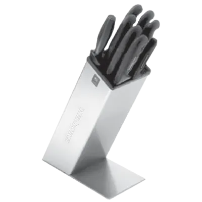 Dexter 20333 SofGrip (SB-8) 8-Piece Knife Set with knives 3-1/4" to 12" and sharpener, block - Set