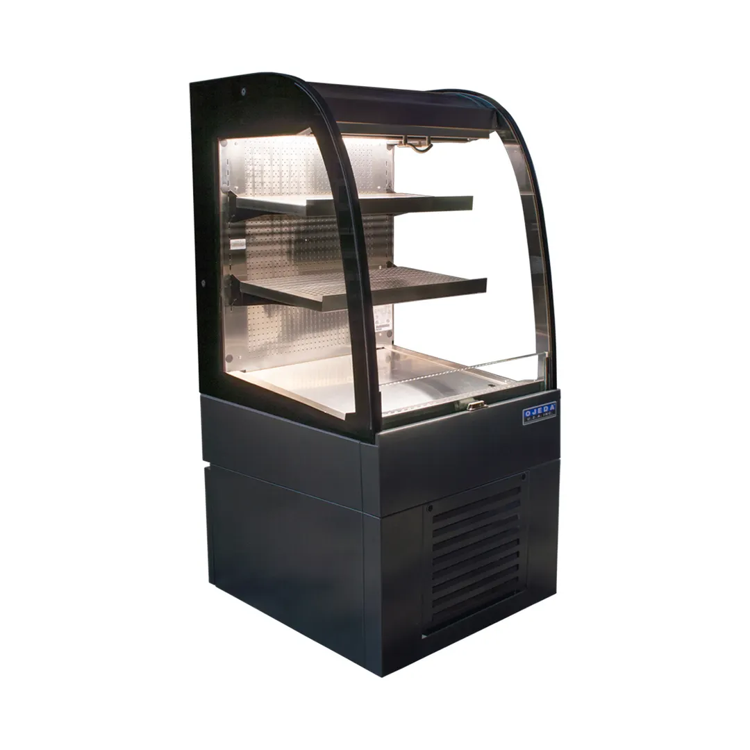 Ojeda USA ALPA-36H SS 25" Vertical Alpa Open Air Merchandiser, Self-Contained, 2 Shelves, 7.38 cu. ft.