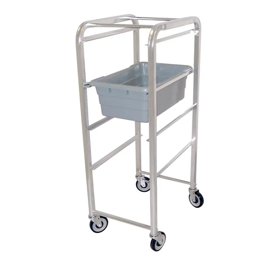 Omcan USA 13495 Aluminum Full Size Mobile Lug Rack w/ 4 Lug Capacity