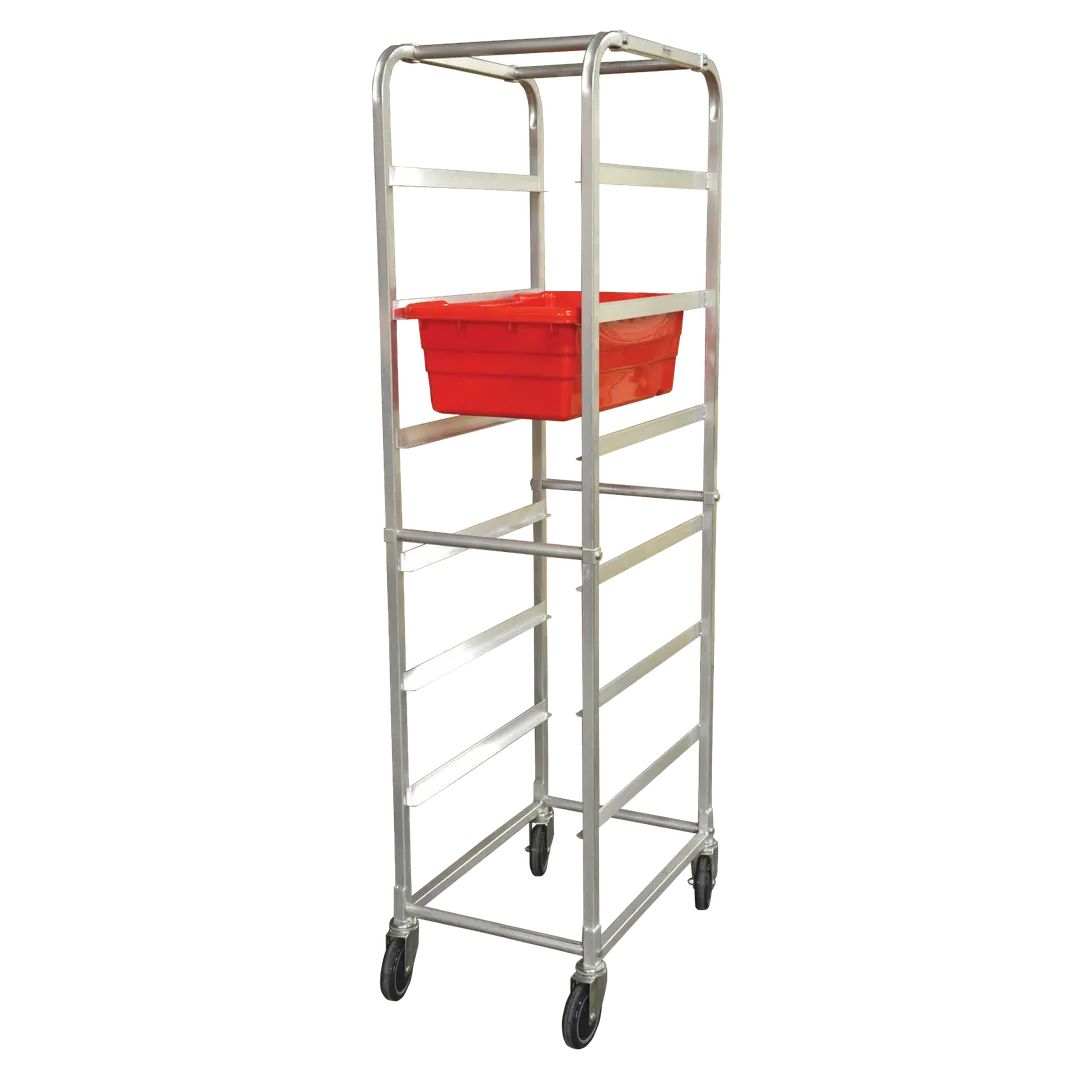 Omcan USA 13498 Aluminum Full Size Mobile Lug Rack w/ 6 Lug Capacity