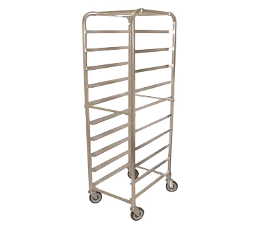 Omcan USA 13500 Mobile Full Size End Load Pan Rack w/ (10) 18" x 26" Pan Capacity, Curved Top