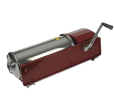 Omcan USA 13725 Elite Series Manual Horizontal Sausage Stuffer, 30 lb Capacity, Enameled Steel, Stainless Steel Cylinders