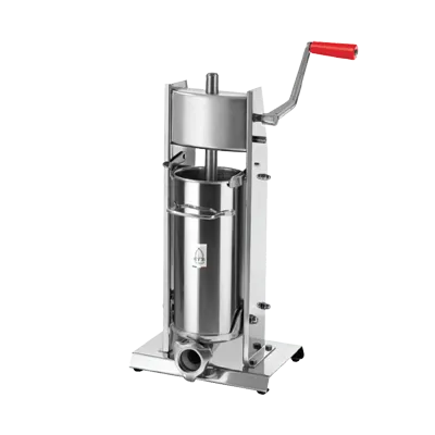 Omcan USA 13734 Elite Series Manual Vertical Sausage Stuffer, 11 lb Capacity, Stainless Steel, Gear Driven with Silicon Seal