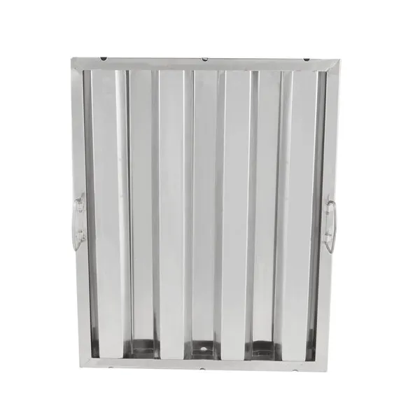 Omcan USA 34837 Stainless Steel Range Hood Filter, 20in H x 16in W x 2in Thick, Heavy-Duty Construction