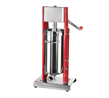 Omcan USA 38000 Elite Series Manual Vertical Sausage Stuffer, 15 lbs Capacity, Stainless Steel, 2 Speed Gear Driven