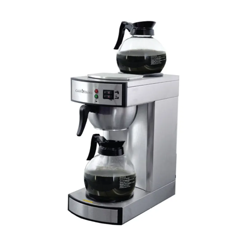 Omcan USA 44313 Manual Water Fill Coffee Brewer for Decanters / Single - 120V