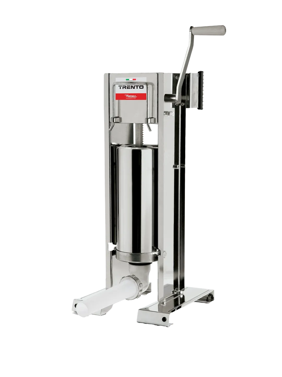Omcan USA 47716 Trento Manual Sausage Stuffer, 11 lb Capacity, Stainless Steel, Vertical Direction