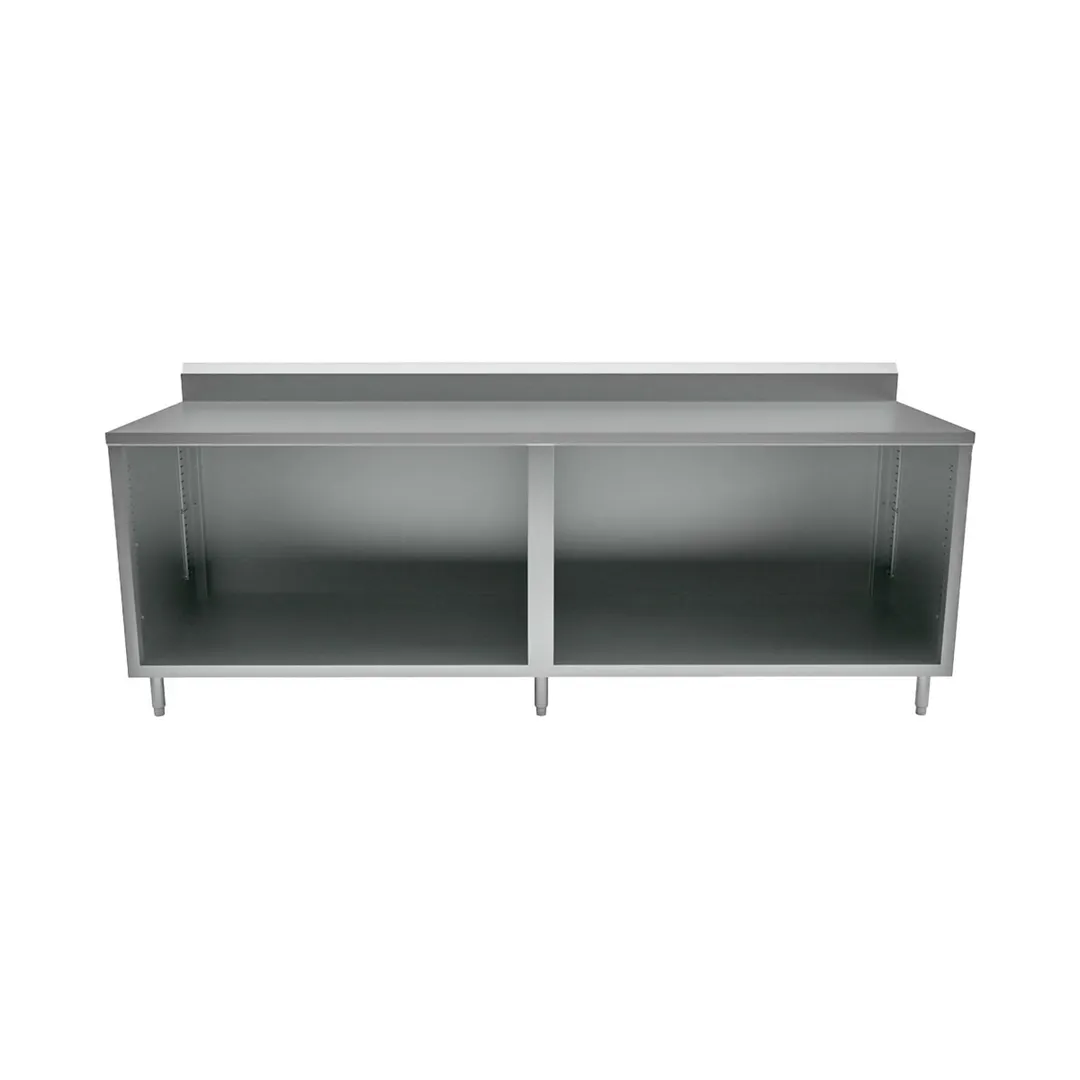 BK Resources CSTR5-36120 Cabinet Base Open Front Work Table, 120"W x 30"D - Square / Flat Edge