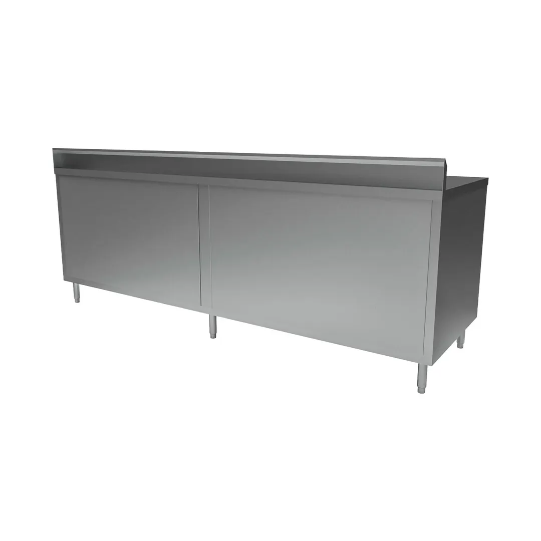 BK Resources CSTR5-3684 Cabinet Base Open Front Work Table, 84"W x 36"D - Square / Flat Edge