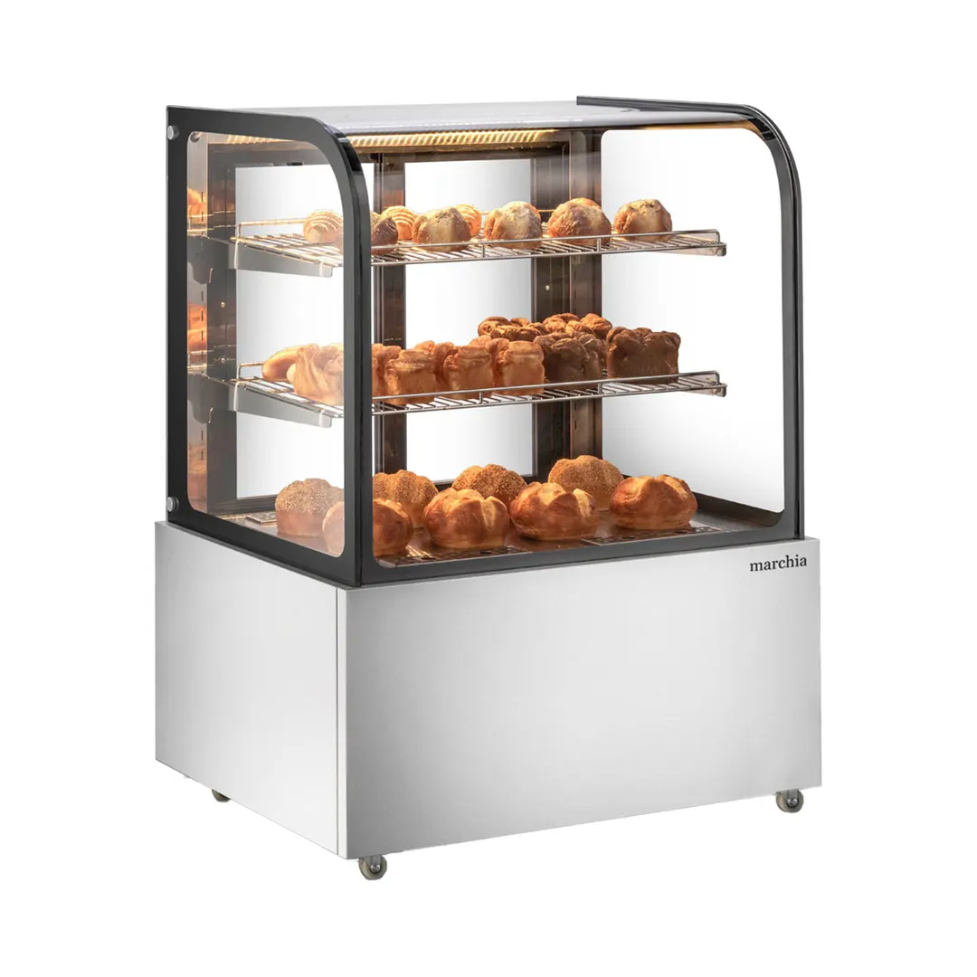 Marchia MH36 Heated Display Warming Case, 35.4”W X 26.9”D X 46.6”H, 12 Cu. Ft.