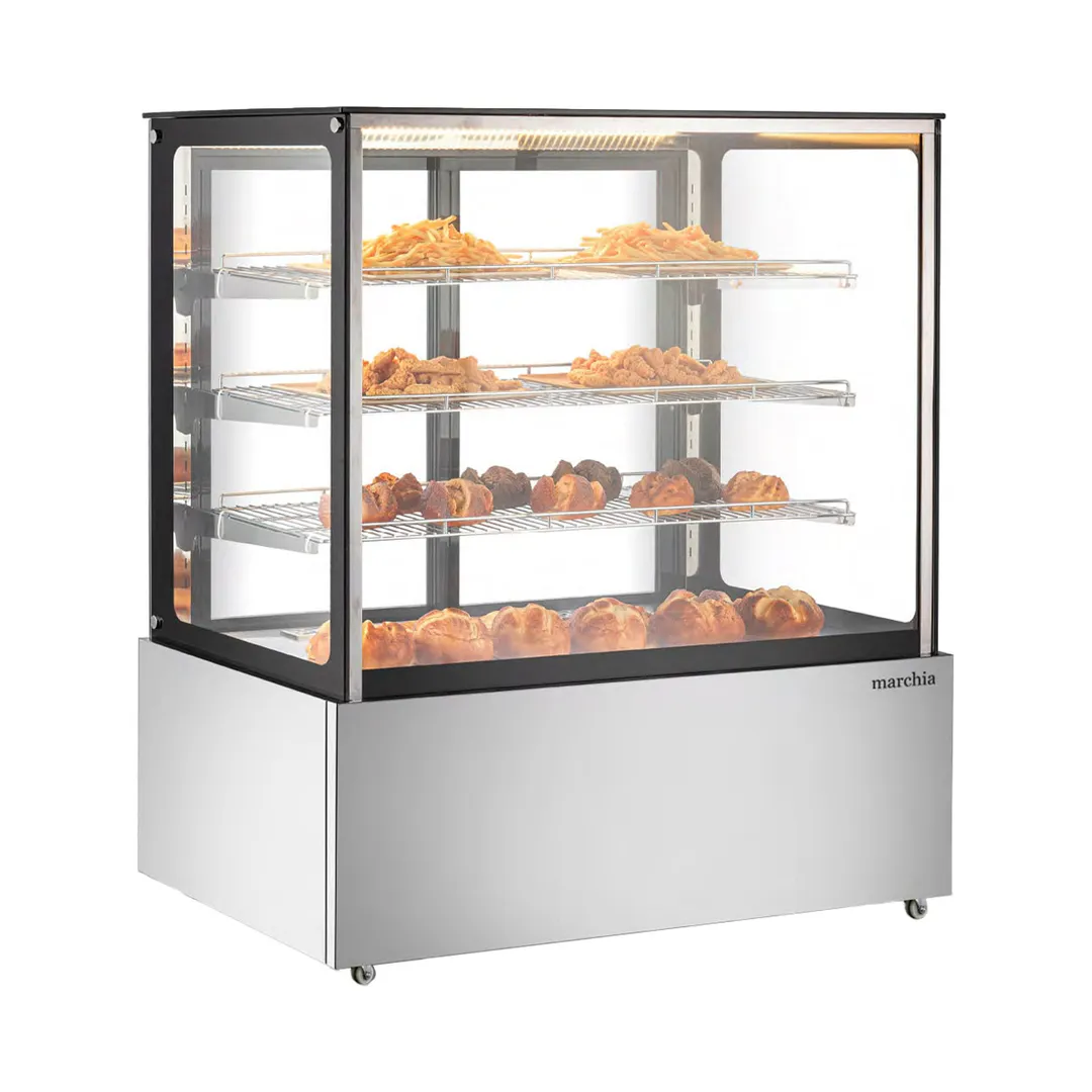 Marchia MH48-ST Heated Display Warming Case, 47.2”W X 26.9”D X 54.5”H