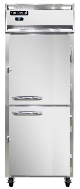 Continental Refrigerator 1RENPTHD-SD-GD 28.5" 1-Section Pass-Thru Refrigerator, 22 cu. ft., Top Mounted