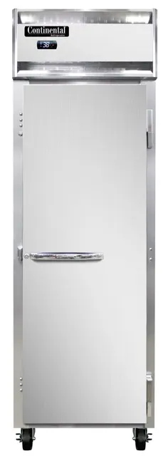 Continental Refrigerator 1RNSSPT-SD-GD 38" 2-Door Pass-Thru Refrigerator, 21 cu. ft., Top Mounted