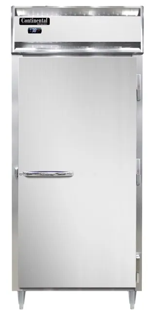 Continental Refrigerator D1RXNSAPT-SD-GD 36” 1-Section Pass-Thru Refrigerator, 32 cu. ft., Solid & Glass Door
