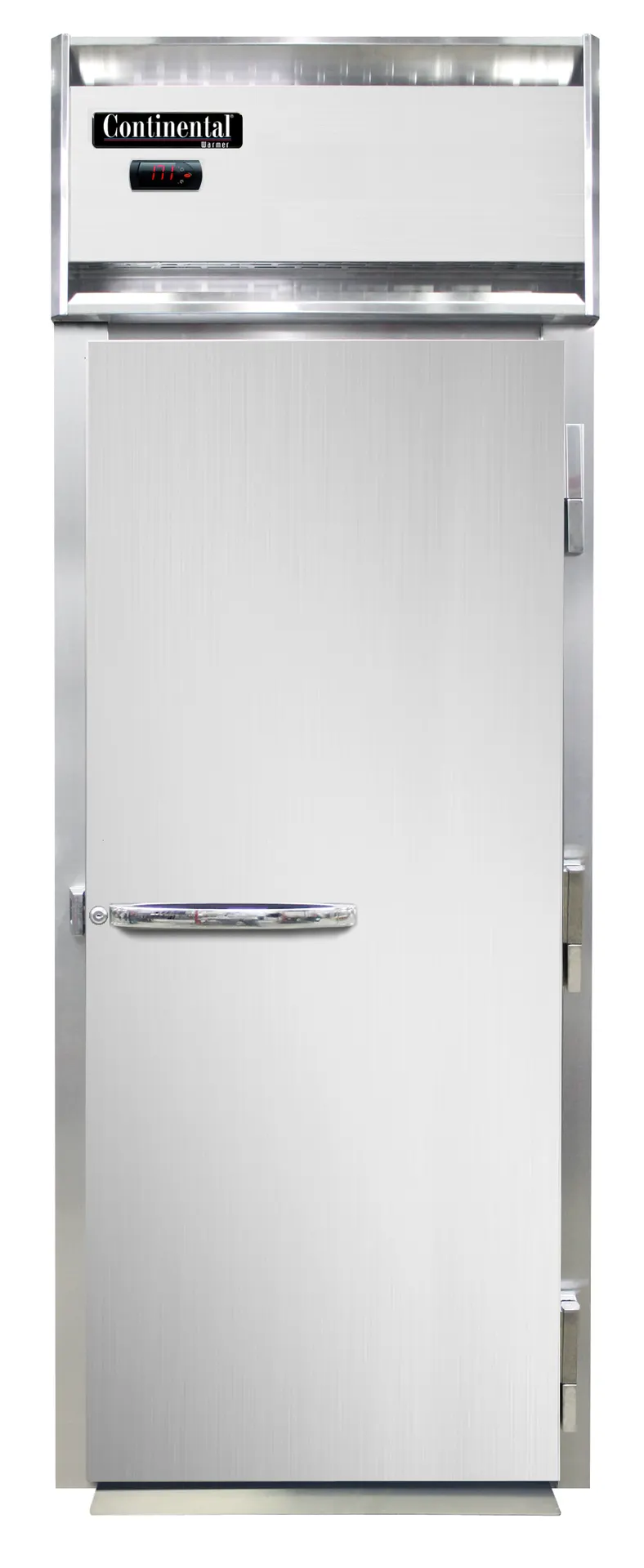 Continental Refrigerator DL1WI-SA-RT-SD-GD 1-Section Heated Holding Cabinet, 32 cu ft, Stainless Steel, Roll-Thru, Solid & Glass Door