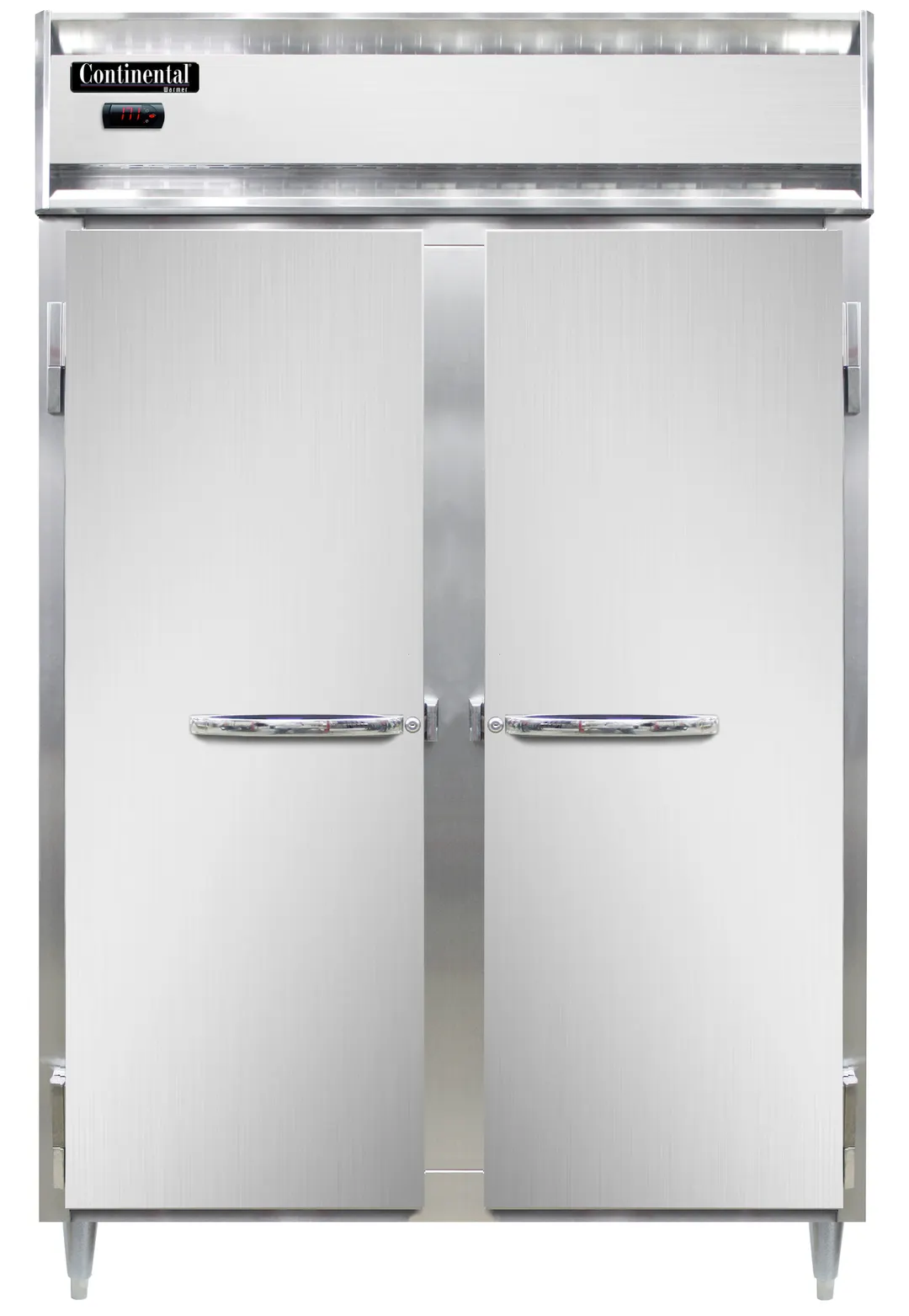 Continental Refrigerator DL2W-SS-PT-SD-GD 2-Section Heated Holding Cabinet, 50 cu ft, Stainless Steel, Pass-Thru, Front Solid/Rear Glass Doors