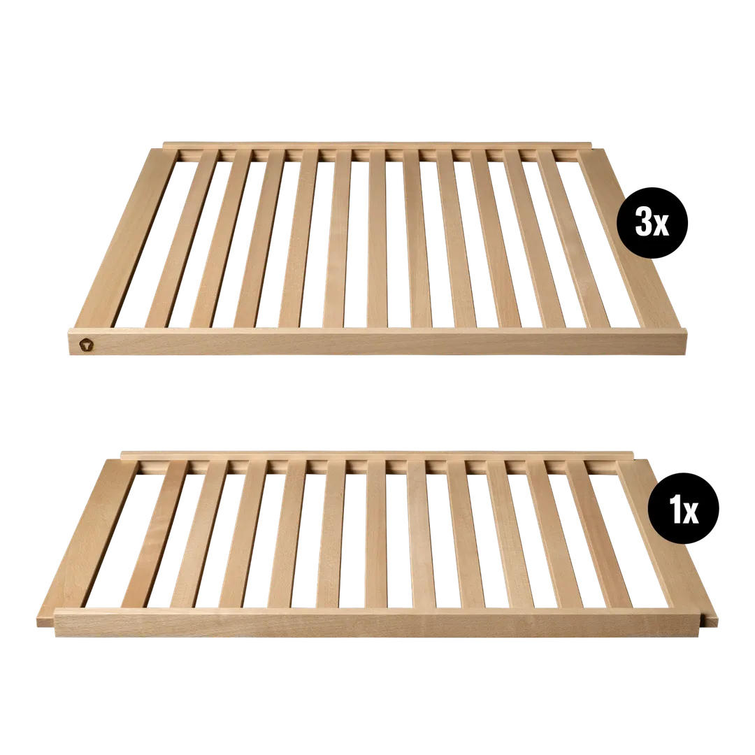 Dry Ager DU0129 - 3 Full Beech Wood Shelves for Meat Aging Chamber, 1500/1550 PRO Series, Wine & Food Display