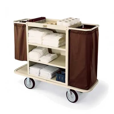 Forbes Industries 2104 Steel Housekeeping Cart w/ (3) Shelves - 30"W x 19"D x 36"H 
